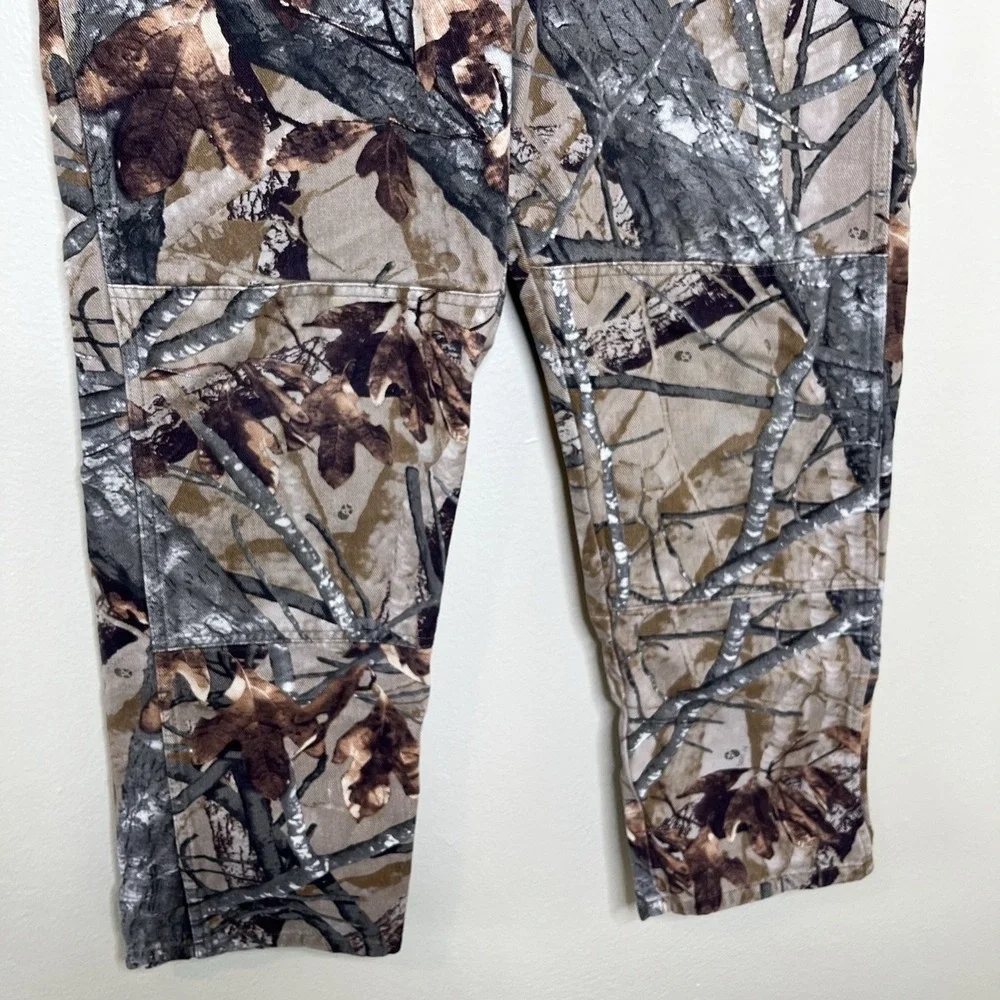 Wrangler 3D Fusion Camo Denim Double Knee Jeans Mens 32 x30 97GR1FS Hunting Gorp